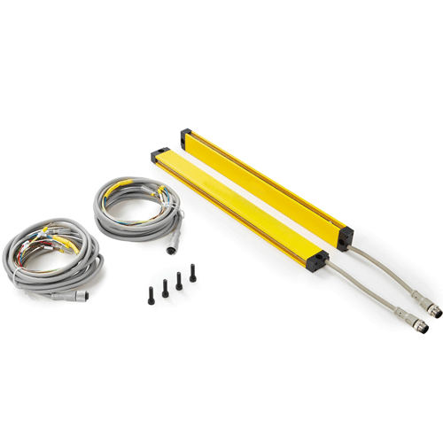 DQBT machine safety light curtain, installation example