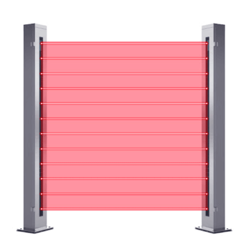 DQLV photoelectric barrier curtain front window
