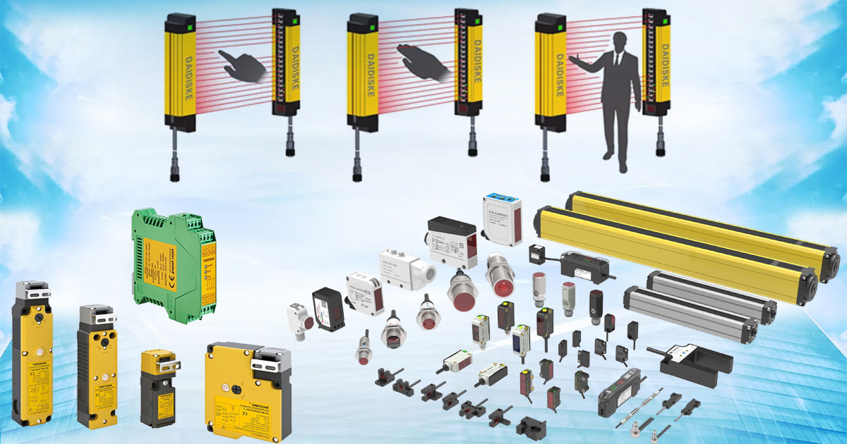 Safety light curtain working principle illustration